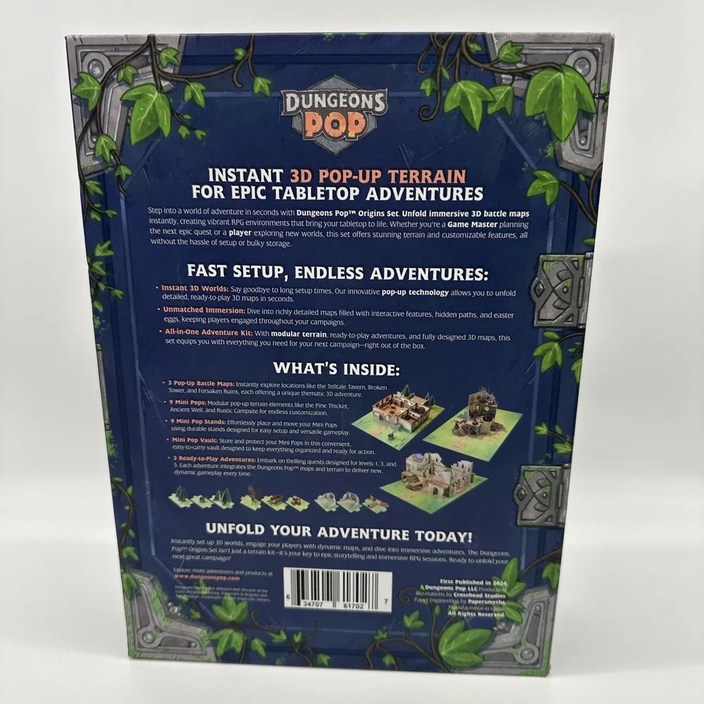 Dungeons & Co Dungeons Pop Origins 3D Pop-Up Terrain Set VG/NM